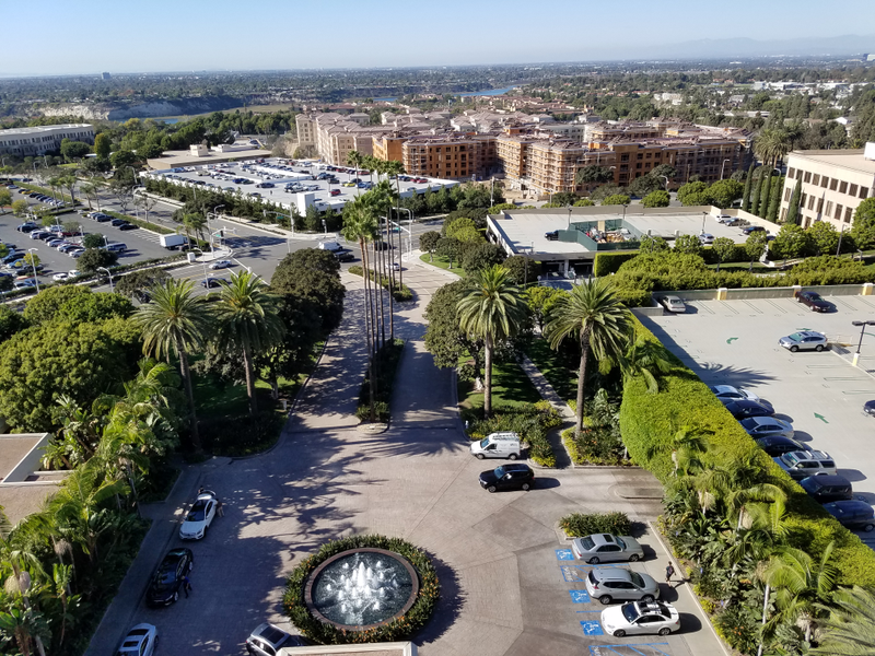 The view from our hotel room